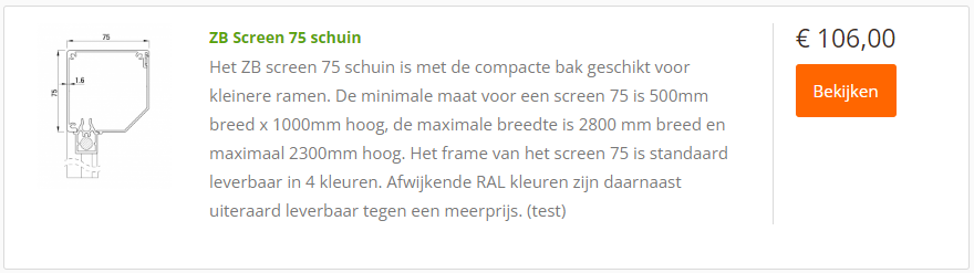 screen aanbieding