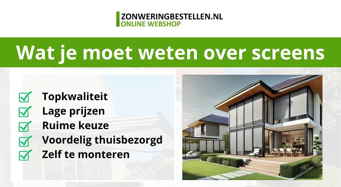 een afbeelding van een mooie woning voorzien van screen zonwering